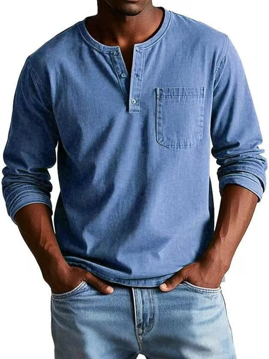The Weston — T-shirt Henley Vintage