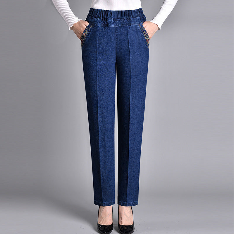 Jeans Femininos — Com Bolso Lateral Elástico