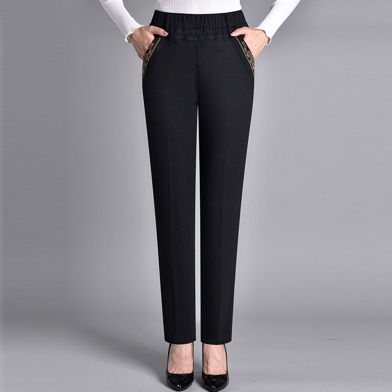 Jeans Femininos — Com Bolso Lateral Elástico