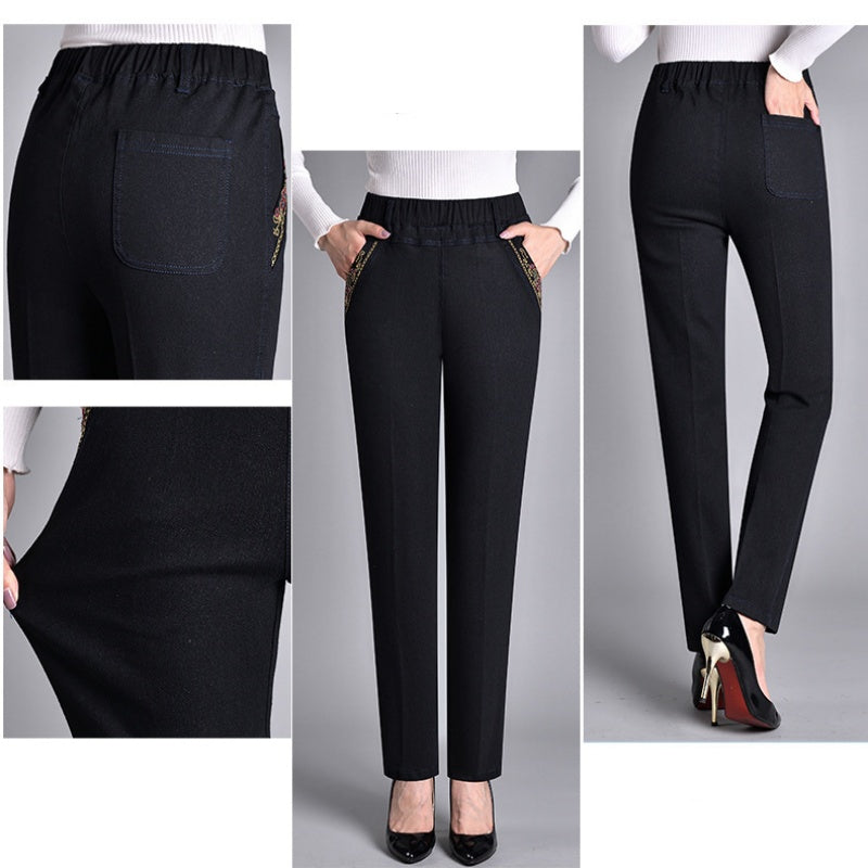 Jeans Femininos — Com Bolso Lateral Elástico